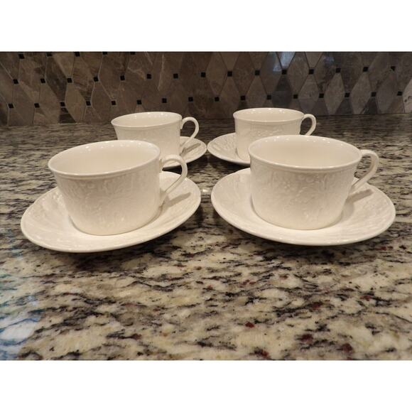 Mikasa English Countryside DD900 Tea Cups Saucers Set of 4 - Picture 3 of 12